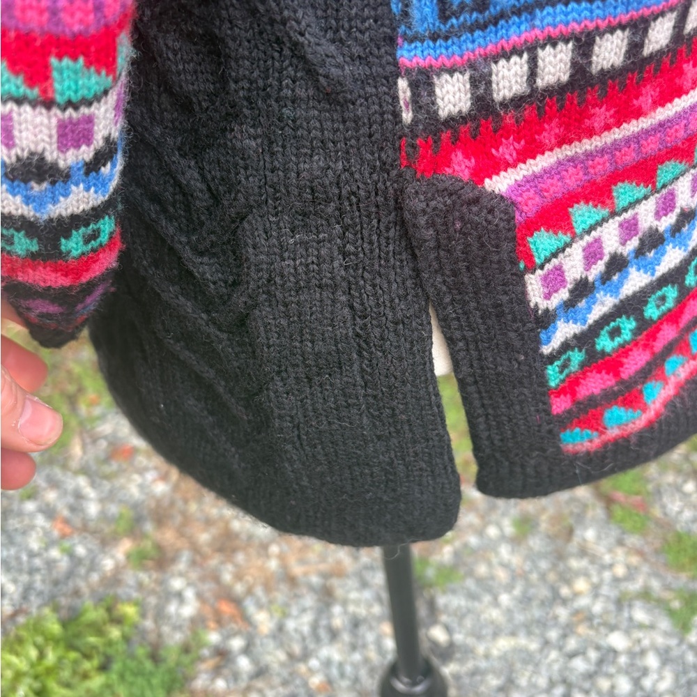 Vintage Nordic Wool Blend Cardigan – Lined – Size M/L - Picture 8 of 12